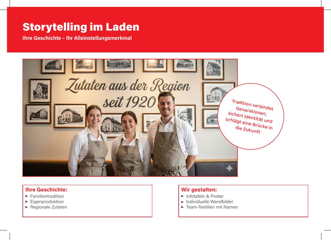 Storytelling im Laden: Wandgestaltung mit Familiengeschichte