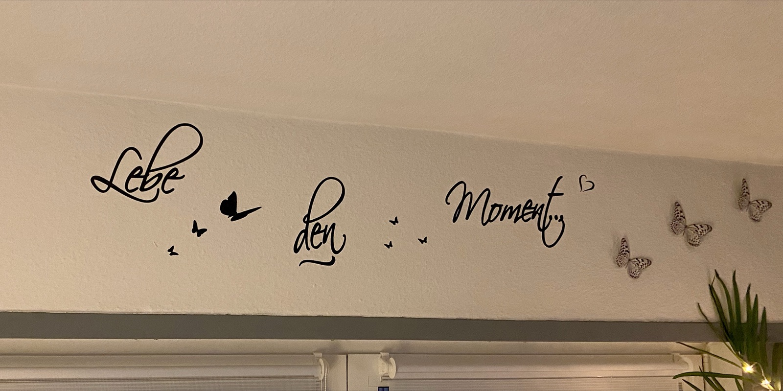 Wandtattoo in einem Wohnraum